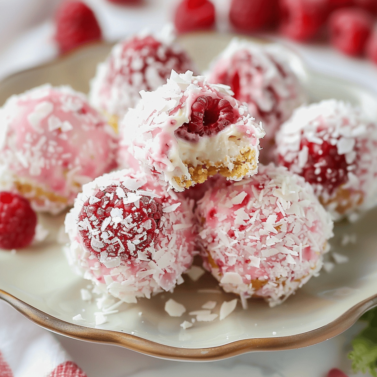 Sinful Raspberry Cream Cheese Bites Recipe