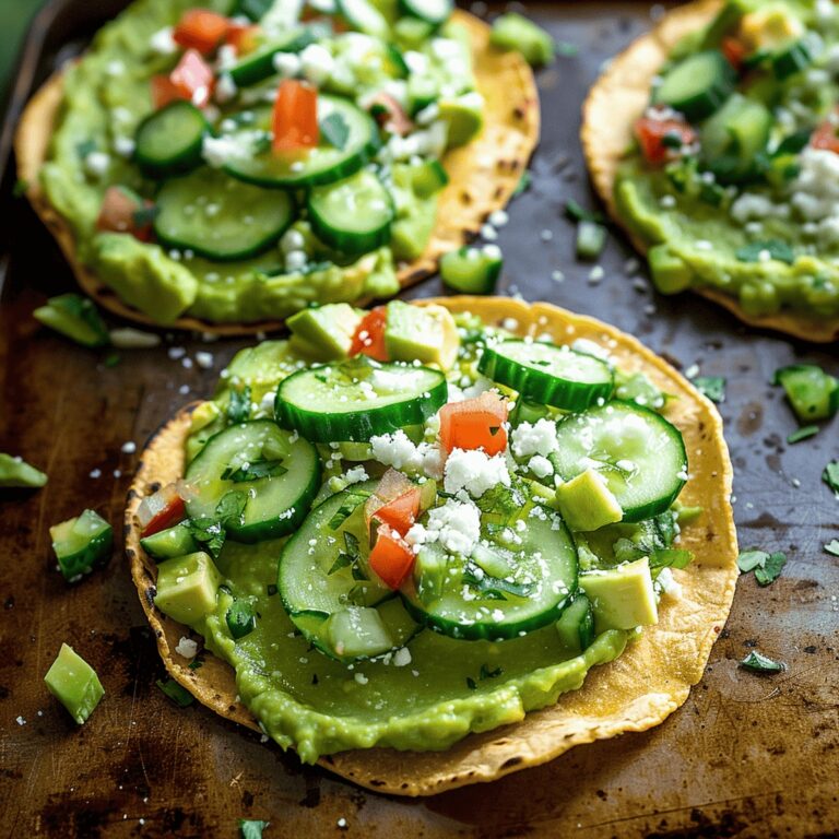 Avocado Hummus & Cucumber Pico Tostadas Recipe