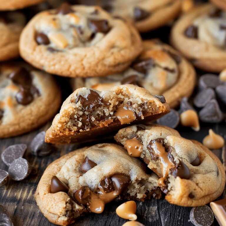 Indulgent Salted Caramel Chocolate Chip Cookies Recipe