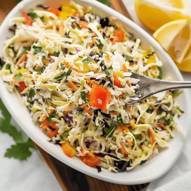 Vibrant Mediterranean Coleslaw Recipe