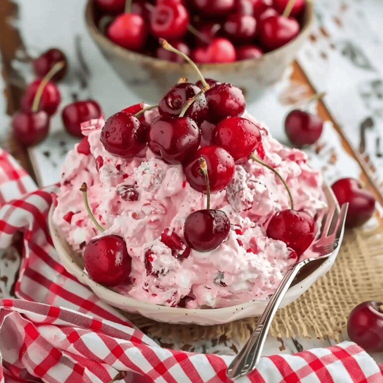 Silky Cherry Cheesecake Fluff Recipe