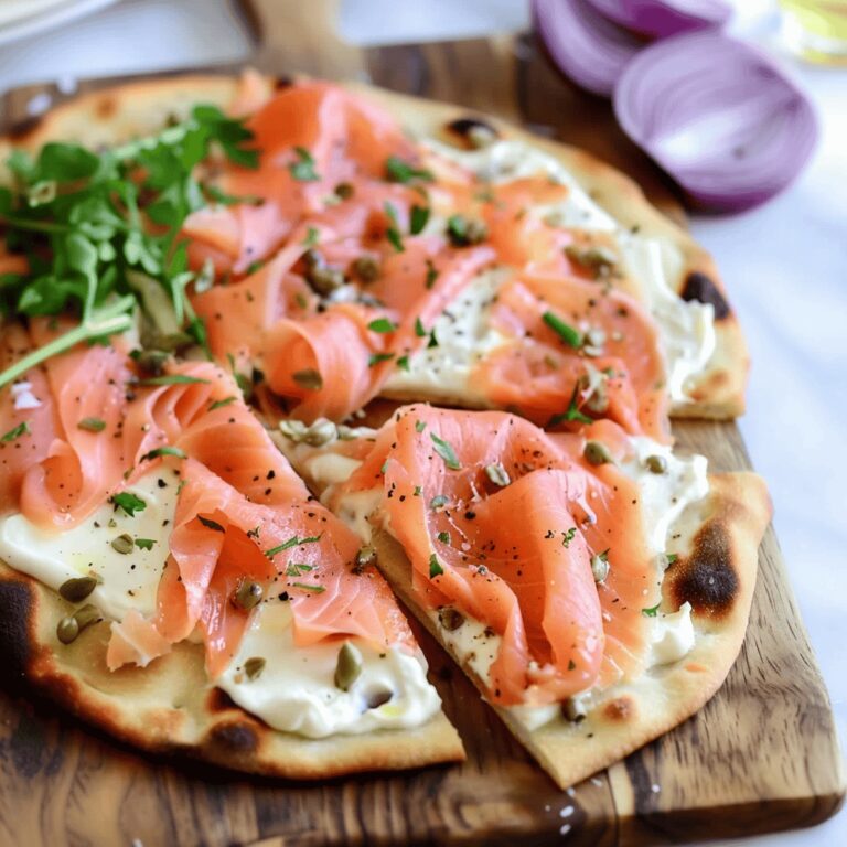 Smoked Salmon and Cream Cheese Pizza Recipe