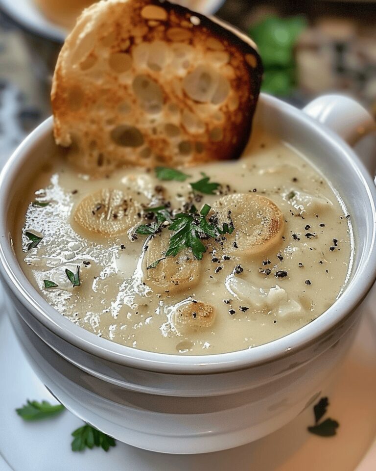 Garlic-Infused French Comfort Soup Recipe