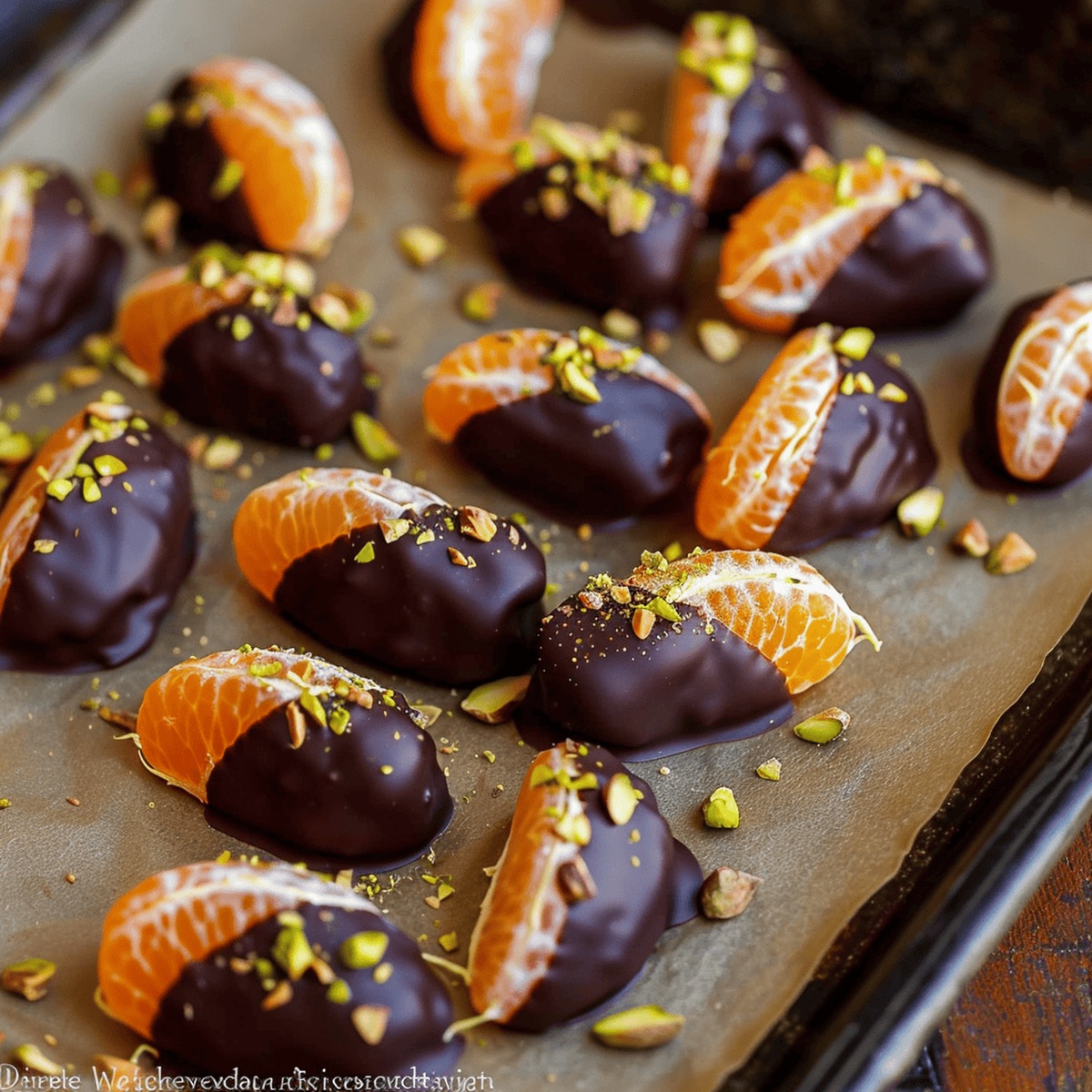 Luscious Chocolate Dipped Mandarin Slices Recipe