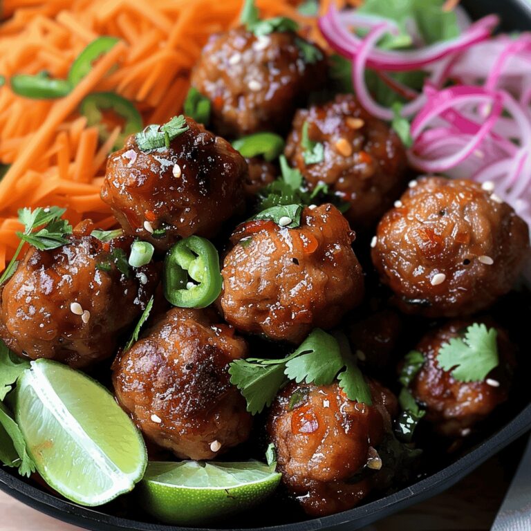 Tender Banh Mi Meatballs Recipe
