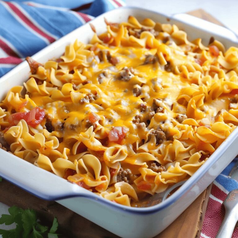 Hearty Cheeseburger Casserole Recipe