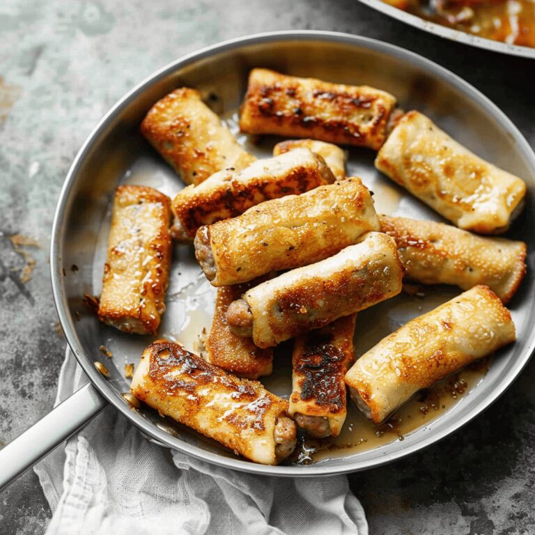 Crispy Sausage-Stuffed French Toast Roll-Ups Recipe