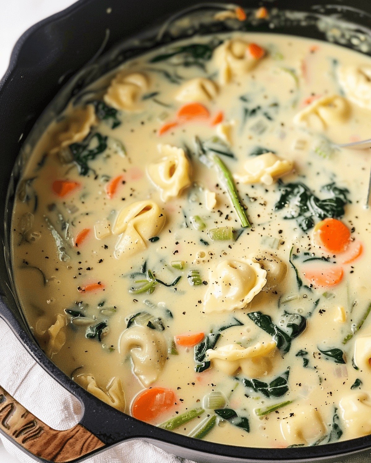 Creamy Spinach Tortellini Delight Recipe