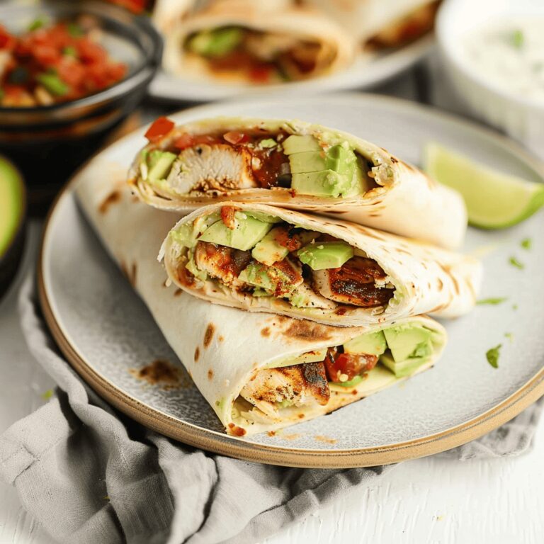 Grilled Avocado Chicken Wraps Recipe