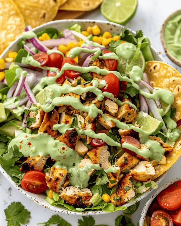 Easy Lime Chicken Taco Salad Recipe