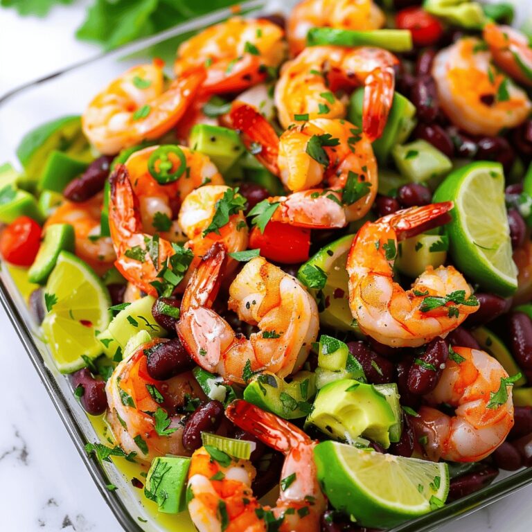 Vibrant Lime Cilantro Shrimp And Black Bean Salad Recipe