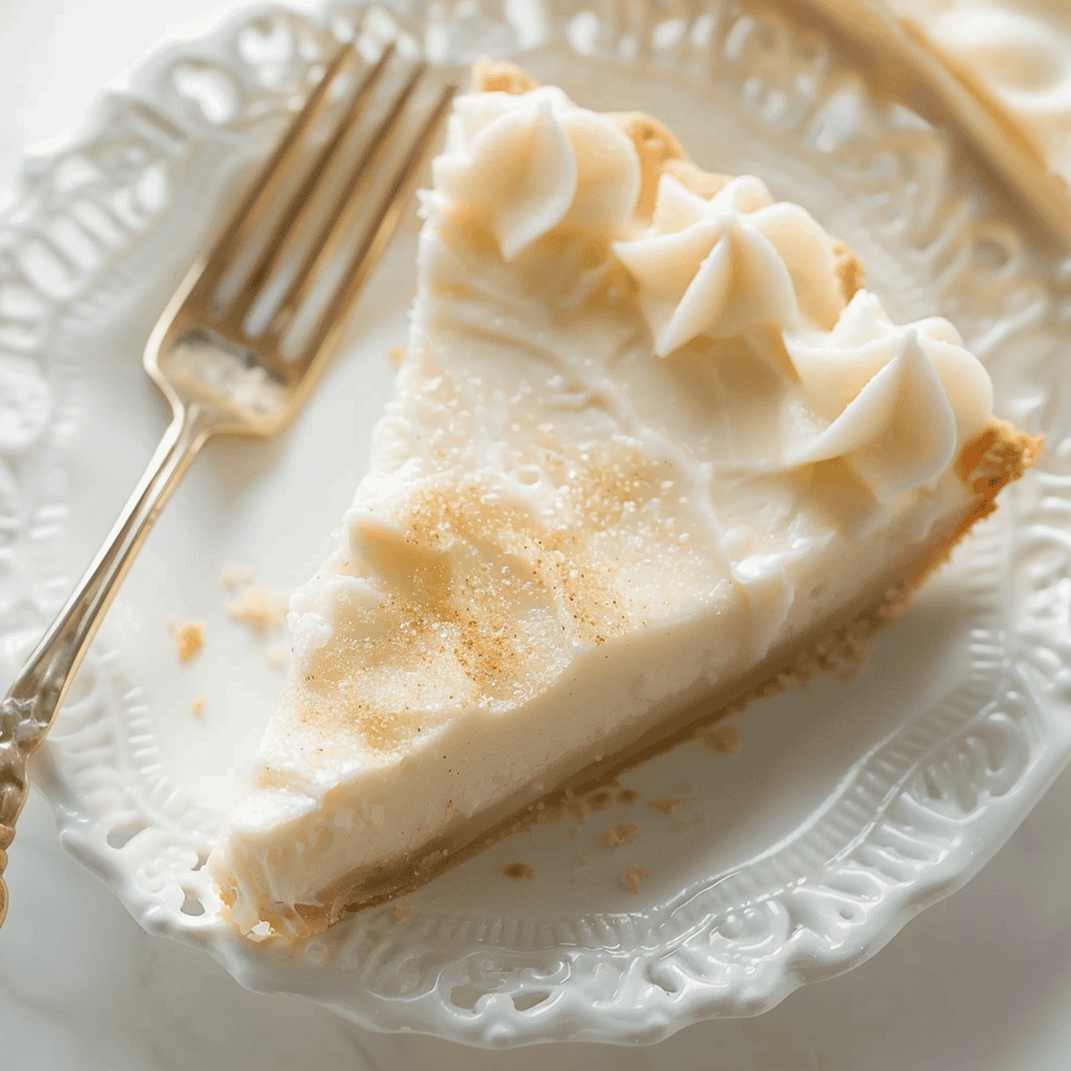 Velvety Sugar Cream Pie Recipe