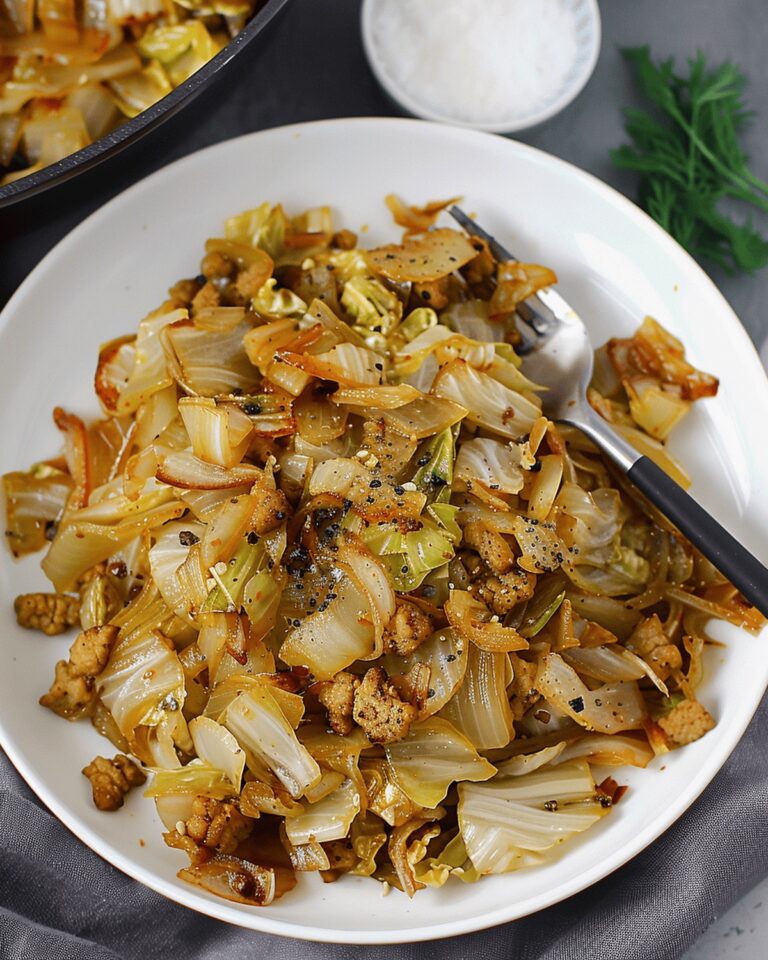 Vibrant Vegan Cabbage And Soy Curl Stir-Fry Recipe