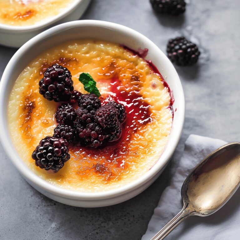Silky Blackberry Crme Brle Recipe