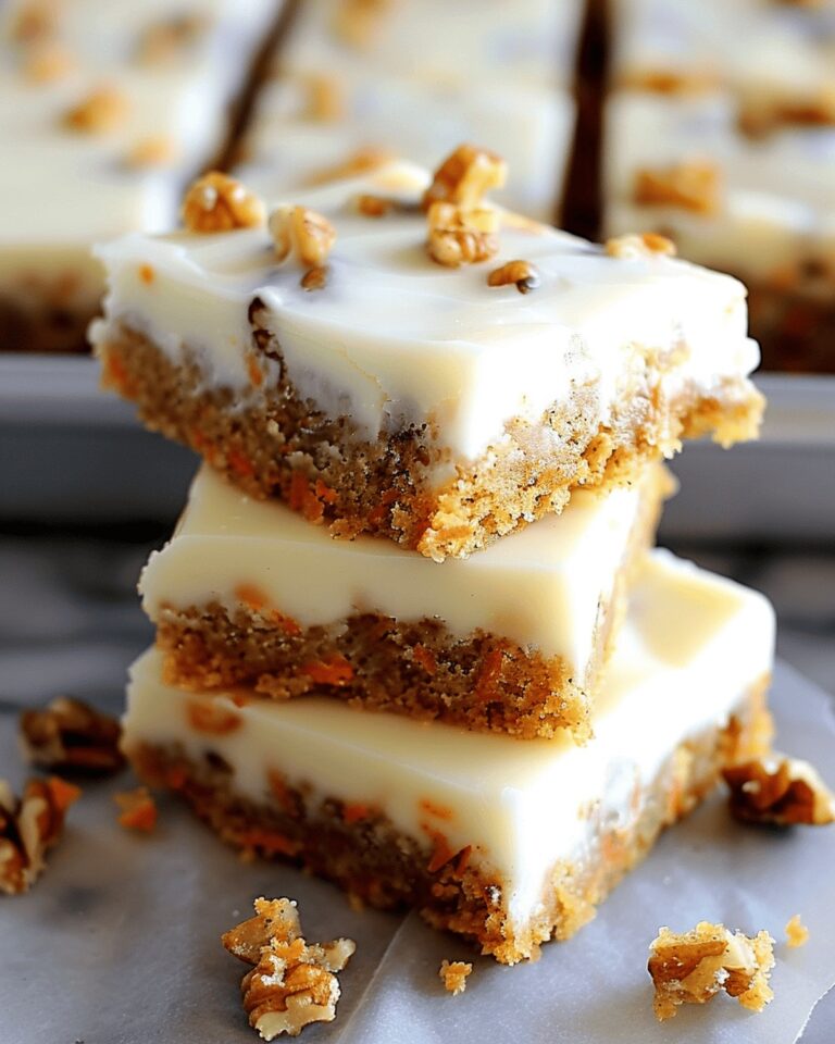 Delightful Carrot Cake Squares With Creamy Frosting Recipe