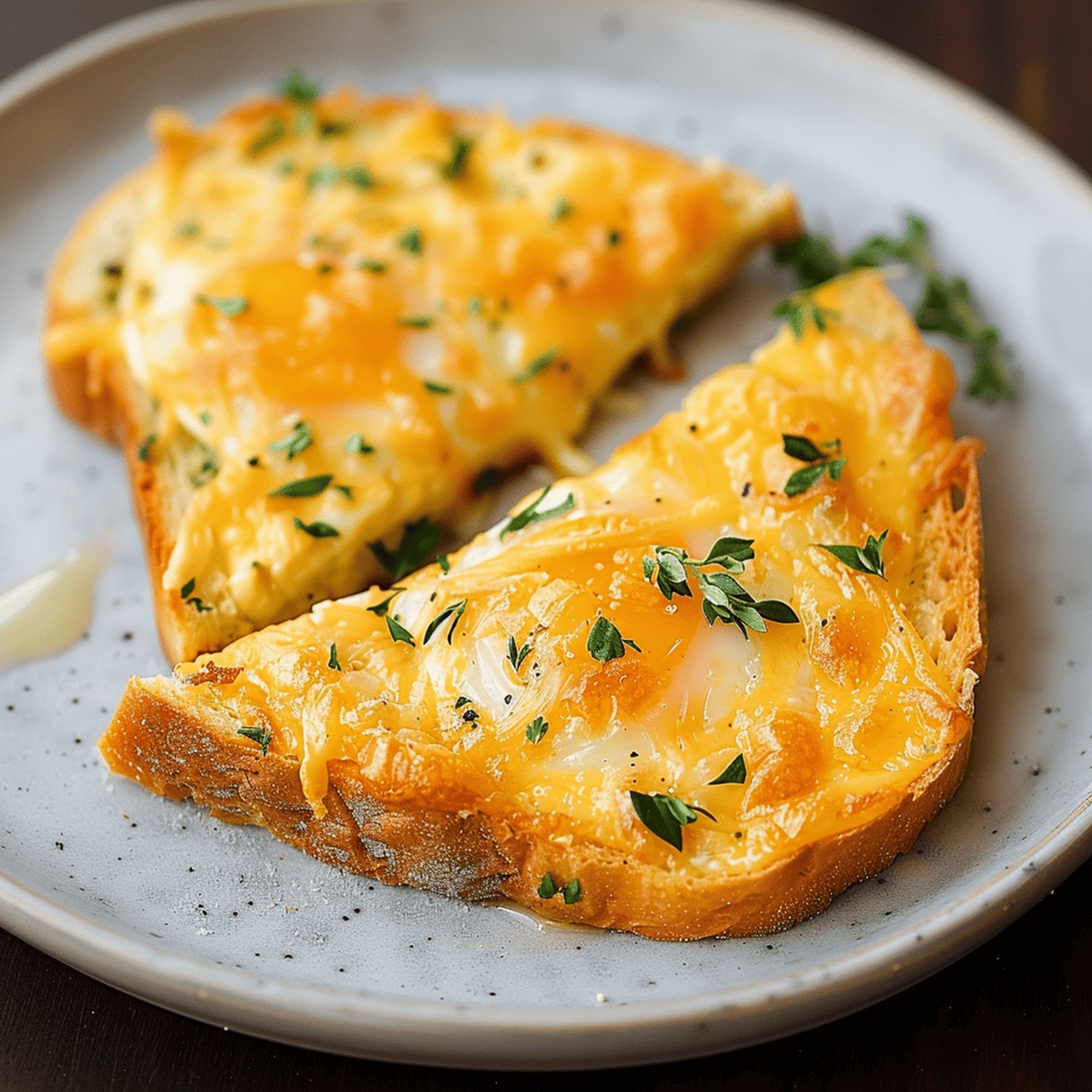 Crispy Egg And Cheese Toasts Recipe