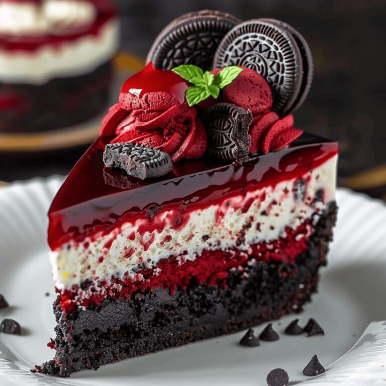 Velvety Red Velvet Oreo Cheesecake Recipe