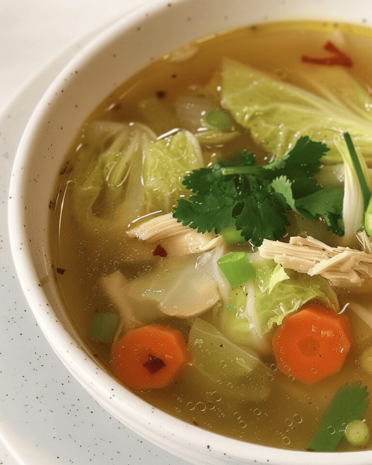 Crisp Napa Cabbage Soup Recipe