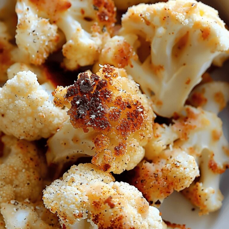 Roasted Garlic Parmesan Cauliflower Recipe