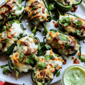 Poblano Peppers with Cilantro Lime Crema Recipe