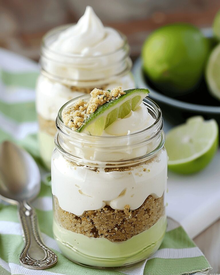 No Bake Key Lime Pie in a Jar Recipe