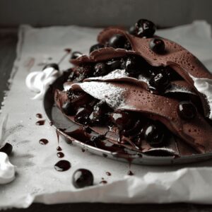 Luscious Black Forest Crepes Recipe