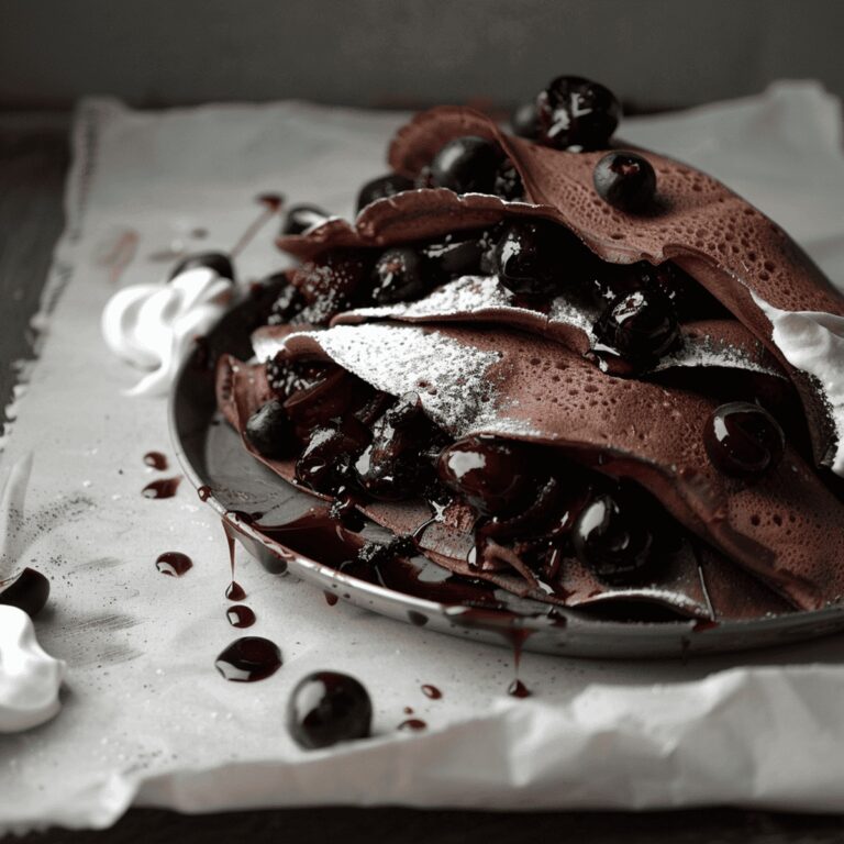 Luscious Black Forest Crepes Recipe