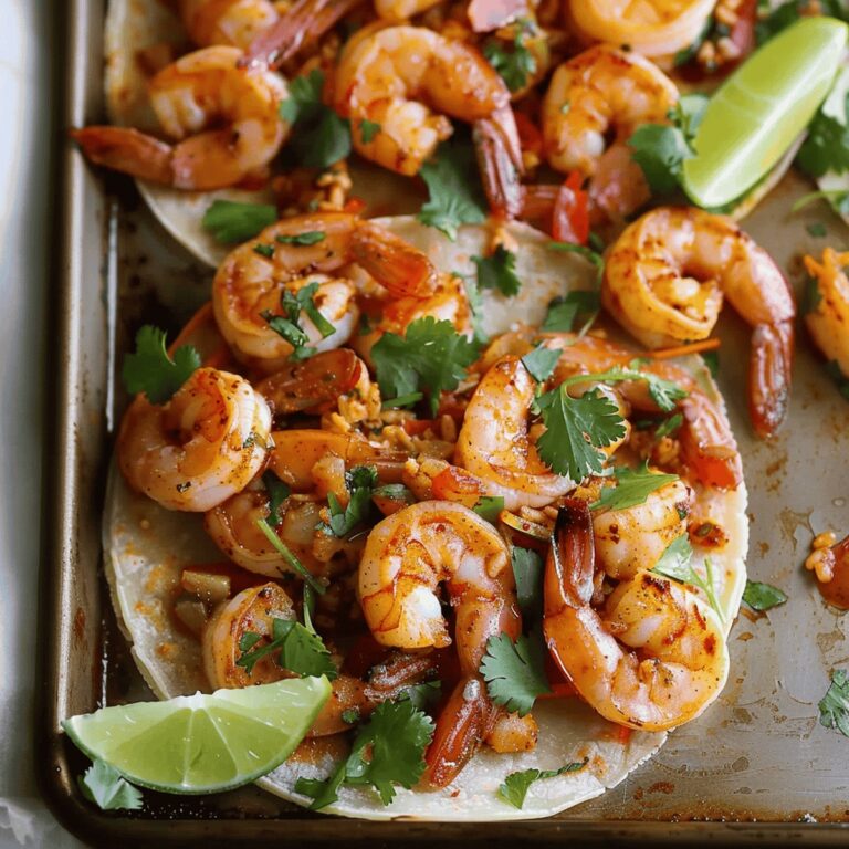 Sizzling Sheet Pan Shrimp Tacos Recipe