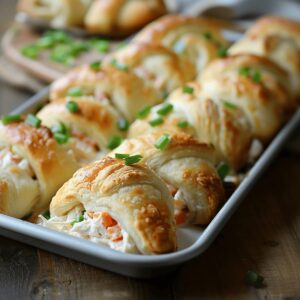 Gooey Chicken Stuffed Crescent Rolls Recipe