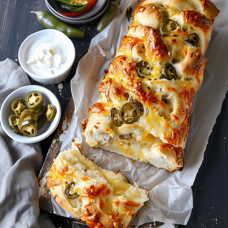 Spicy Cheddar Jalapeo Pull Apart Bread Recipe