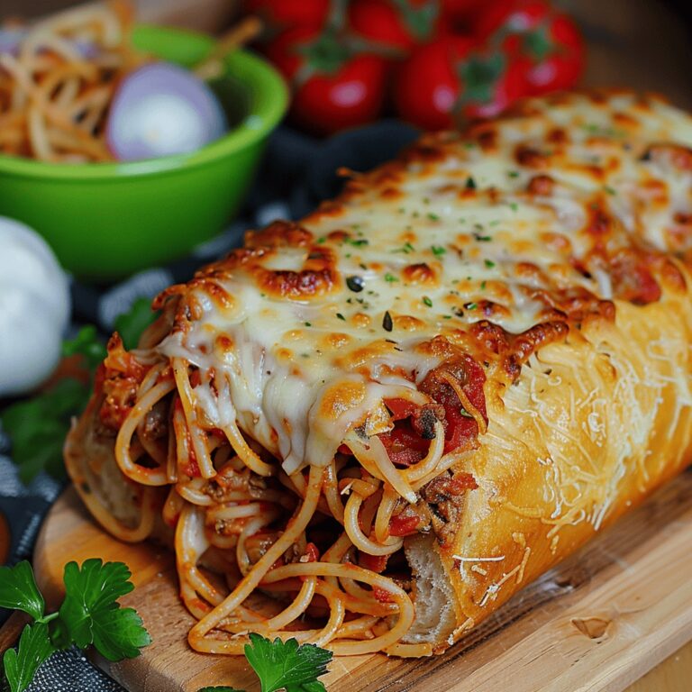 Garlicky Spaghetti Boat Recipe