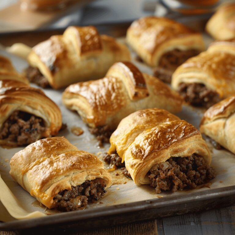 Juicy Ground Beef Crescent Rolls Recipe