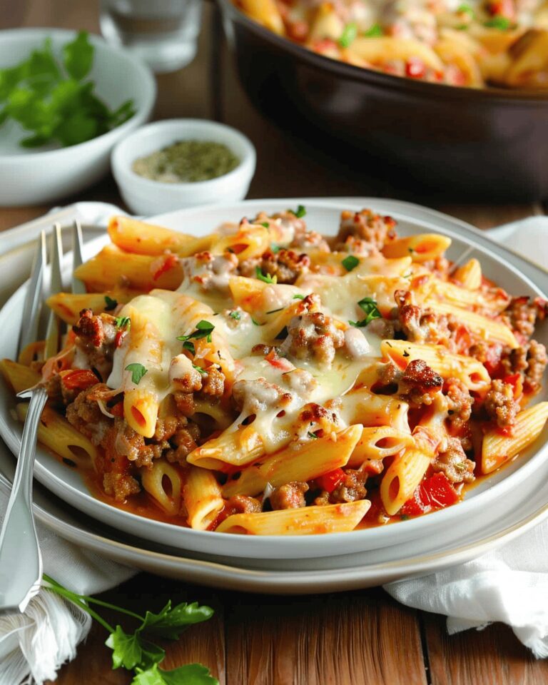 Creamy Italian Sausage Pasta Bake Recipe