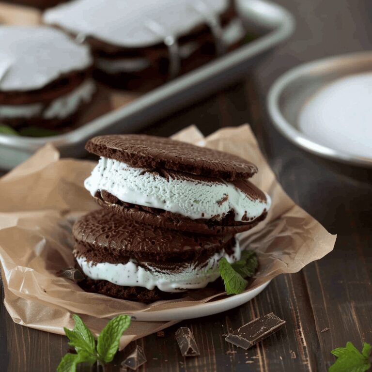 Frosty Chocolate Ice Cream Sandwiches Recipe