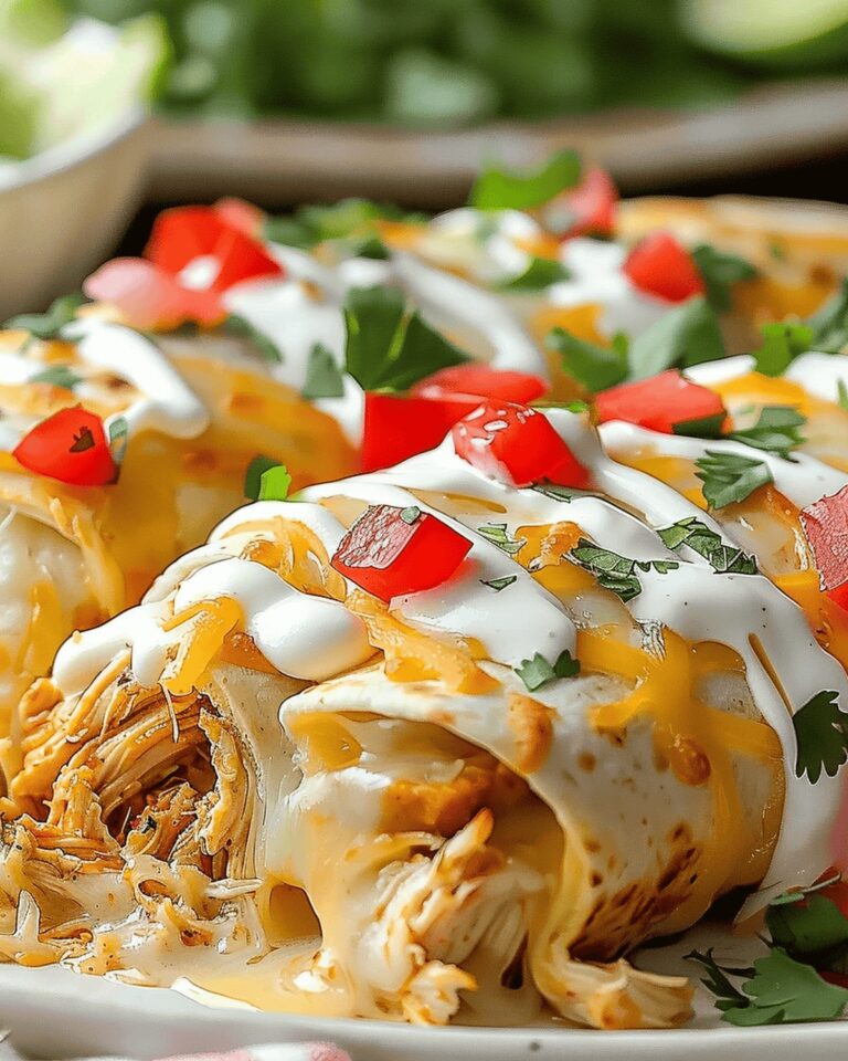 Smothered Baked Chicken Burritos Recipe