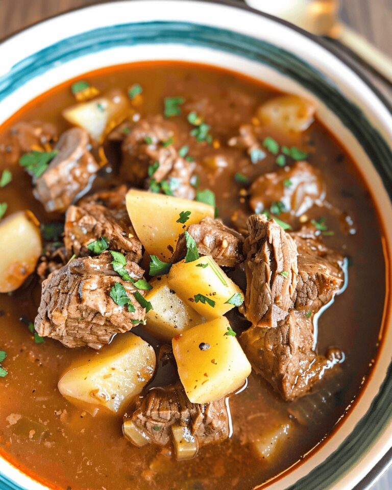 Hearty Slow Cooker Beef And Potato Stew Recipe