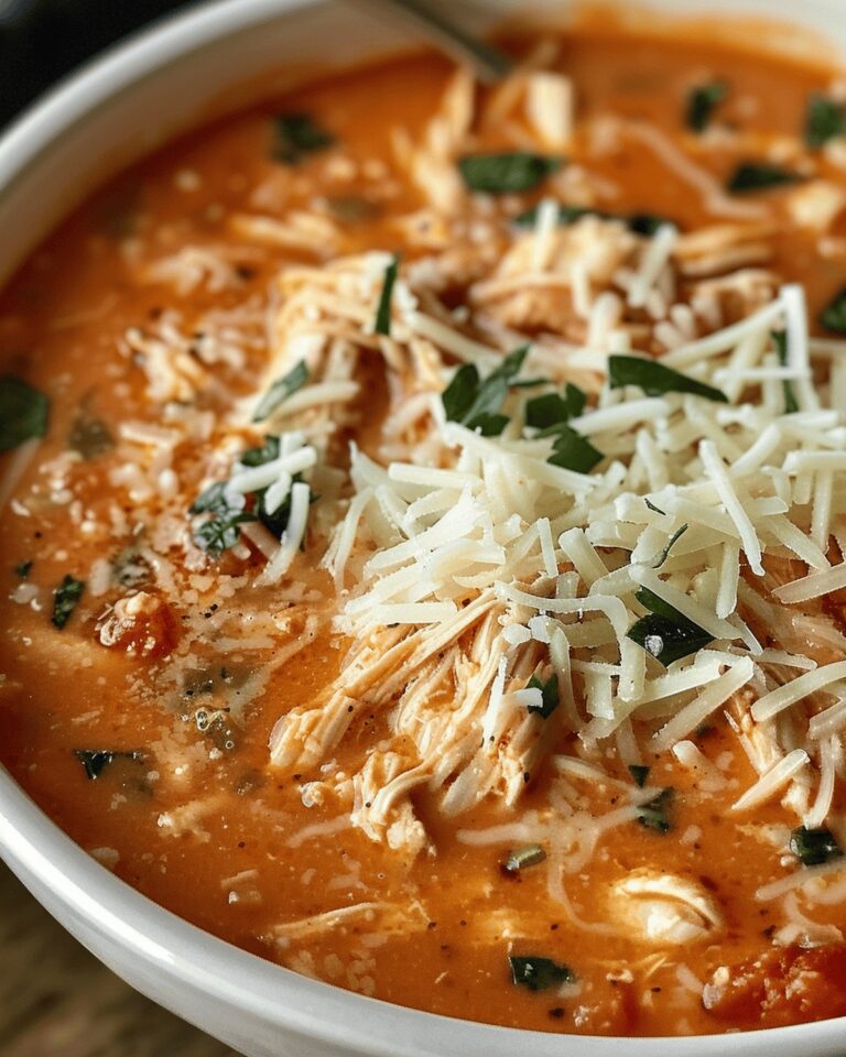 Velvety Chicken Parmesan Delight Soup Recipe
