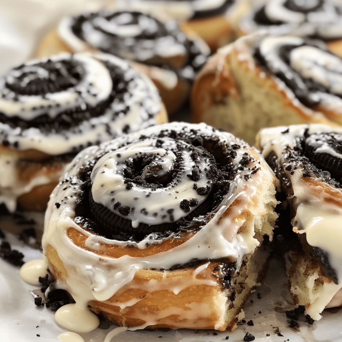 Gooey Oreo-Stuffed Cinnamon Rolls Recipe