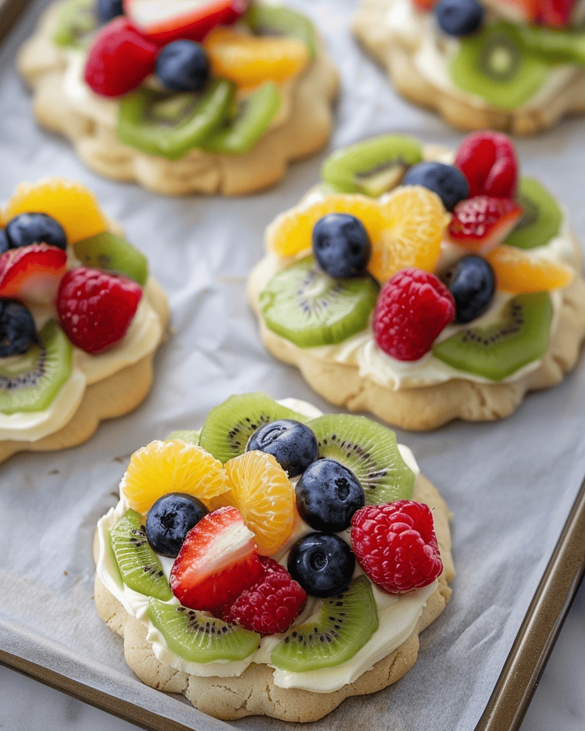 Sweet Fruit Pizza Cookies Recipe