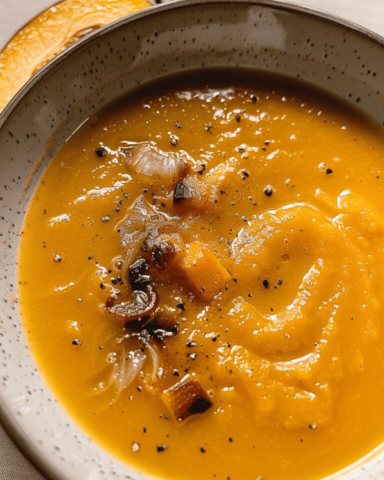 Caramelized Onion Butternut Squash Soup Recipe