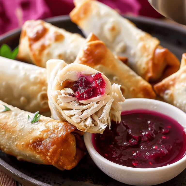 Crispy Turkey, Cranberry, And Brie Egg Rolls Recipe
