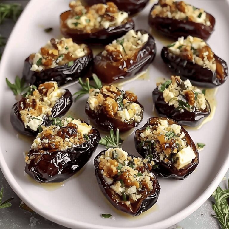 Succulent Feta-Parmesan Roasted Stuffed Dates Recipe