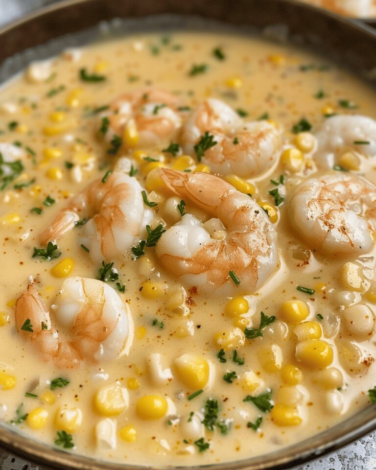 Succulent Shrimp And Corn Creamy Bliss Recipe