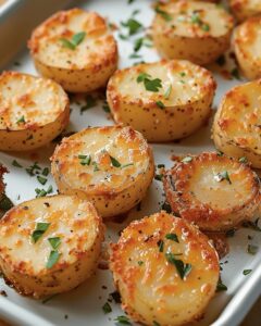Golden Parmesan Potato Medallions Recipe
