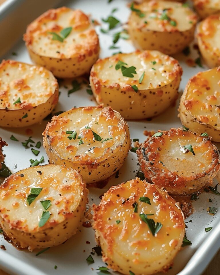 Golden Parmesan Potato Medallions Recipe