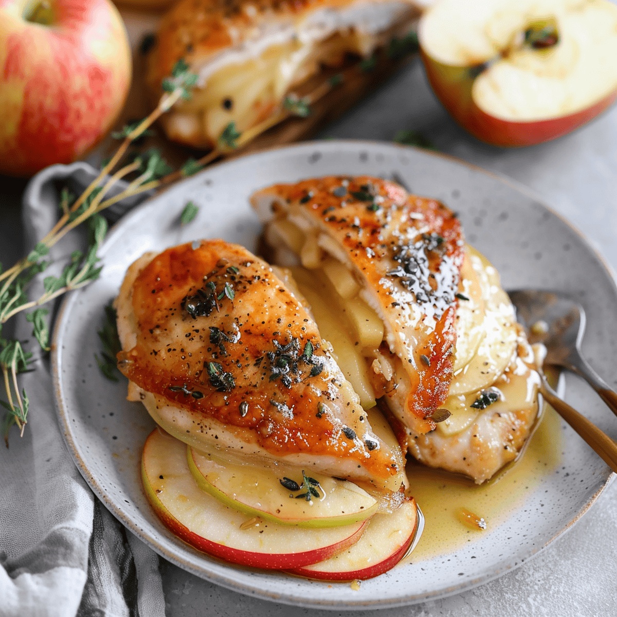 Elegant Apple And Brie Stuffed Chicken Breast Recipe