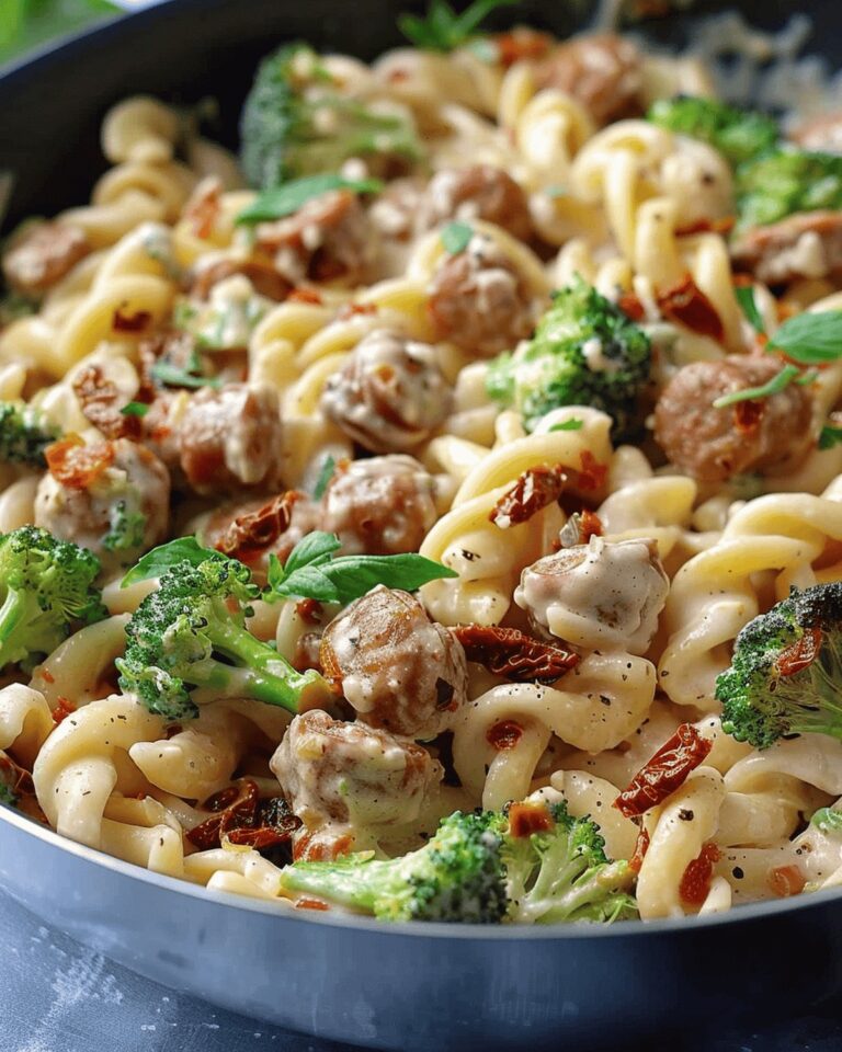 Creamy Sausage, Broccoli, And Sun-Dried Tomato Pasta Recipe