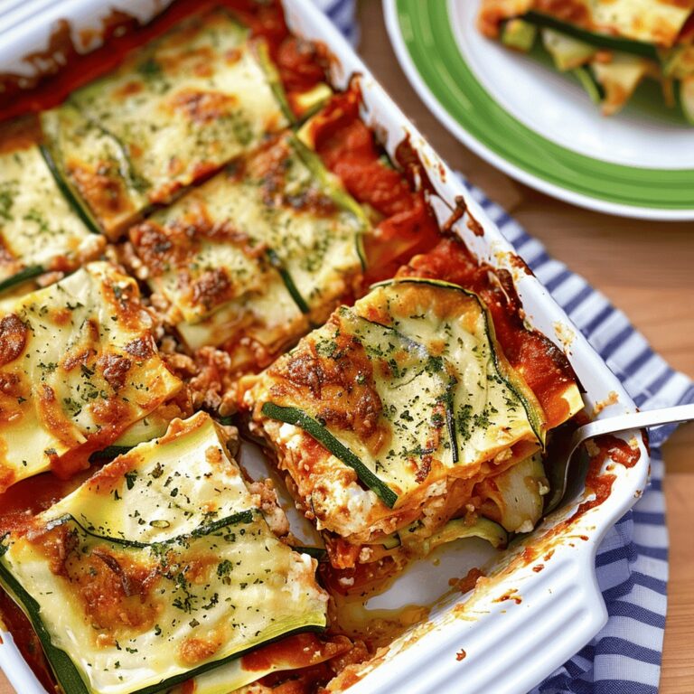 Skinny Zucchini Lasagna Recipe