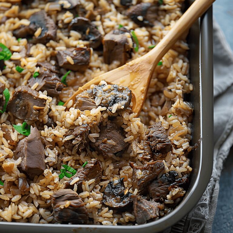 Hearty Cube Steak Mushroom Casserole Recipe