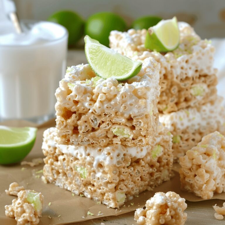 Tangy Key Lime Pie Rice Krispie Treats Recipe